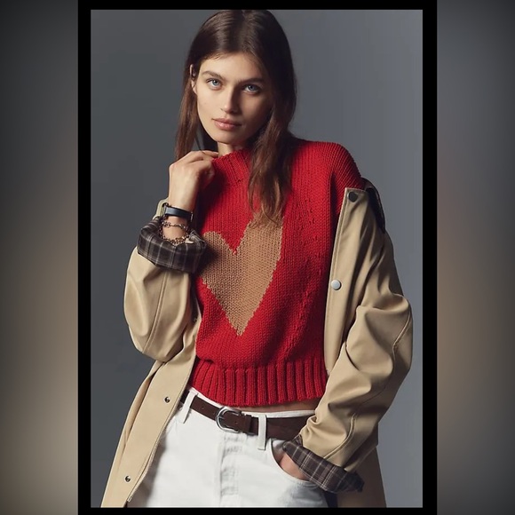 Anthropologie The Pippa Mock-Neck Sweater by Maeve NWOT - Picture 4 of 6